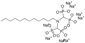 dodecylamine-N,N-bis(methylenephosphonic acid) sodium salt 结构式