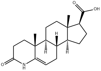 3-氧代-4-氮杂-5-雄烷-17B-羧酸 结构式