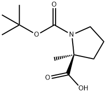 N-BOC-2-甲基-L-脯氨酸 结构式