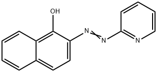 2-(2-吡啶偶氮)-1-萘酚 结构式
