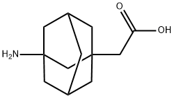 2-(3-氨基金刚烷-1-基)乙酸 结构式