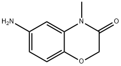 6-氨基-4-甲基-2H-1,4-苯并恶嗪-3(4H)-酮 结构式