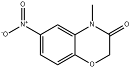 4-甲基-6-硝基-2H-1,4-苯并恶嗪-3-酮 结构式