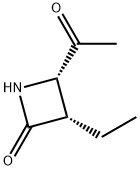 2-Azetidinone, 4-acetyl-3-ethyl-, (3S-cis)- (9CI) 结构式