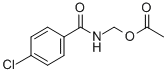 N-(acetoxymethyl)-4-chlorobenzamide 结构式