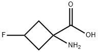 1-Amino-3-fluoro-cyclobutanecarboxylic acid 结构式