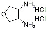 (3R,4S)-四氢呋喃-3,4-二胺二盐酸盐 结构式