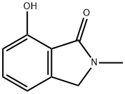 7-HYDROXY-2-METHYLISOINDOLIN-1-ONE 结构式