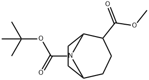METHYL 8-BOC-8-AZABICYCLO[3.2.1]OCTANE-2-CARBOXYLATE 结构式