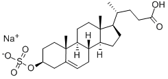 5-胆烯-24-酸-3Β-醇-3-硫酸盐 结构式