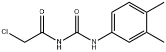 2-CHLORO-N-{[(3,4-DIMETHYLPHENYL)AMINO]CARBONYL}ACETAMIDE 结构式