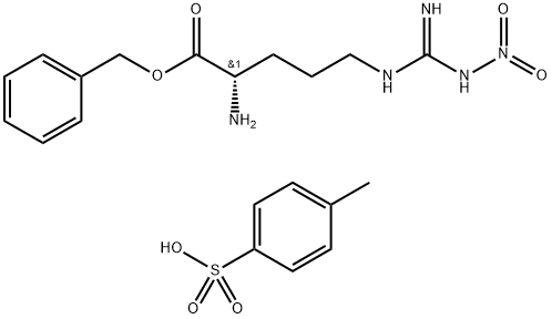 N-Ω-NITRO-L-ARGININE BENZYL ESTER 结构式