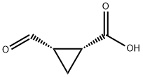 1-formylcyclopropane-2-carboxylic acid 结构式