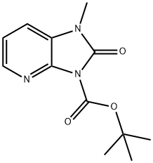 tert-Butyl 1-methyl-2-oxo-1H-imidazo[4,5-b]pyridine-3(2H)-carboxylate 结构式
