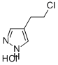 1H-PYRAZOLE, 4-(2-CHLOROETHYL)-, MONOHYDROCHLORIDE 结构式