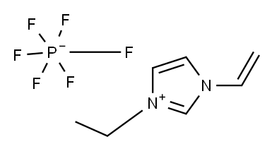 1-乙烯基-3-乙基咪唑六氟磷酸盐 结构式
