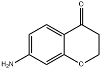 7-氨基-2,3-二氢-4H-1-苯并吡喃-4-酮 结构式