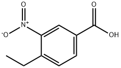 4-乙基-3-硝基苯甲酸 结构式