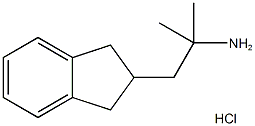 1-(2,3-二氢-1H-茚-2-基)-2-甲基丙烷-2-胺盐酸盐 结构式