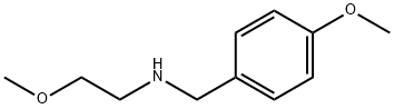 (4-甲氧基苄基)(2-甲氧基乙基)胺 结构式