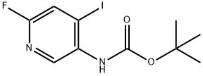 Carbamic acid, N-(6-fluoro-4-iodo-3-pyridinyl)-, 1,1-dimethylethyl ester 结构式