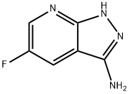 3-氨基-5-氟-1H-吡唑[3,4-B]吡啶 结构式