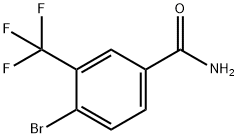 4-溴-3-(三氟甲基)苯甲酰胺 结构式