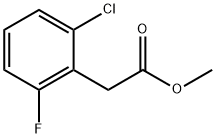 甲基2-氯-6-氟苯乙酸 结构式