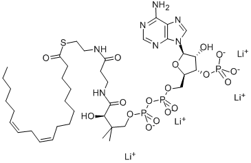 LINOLEOYL COENZYME A (C18:2) LITHIUM SALT 结构式