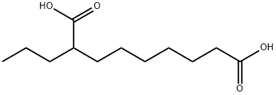 Nonanedioic acid, 2-propyl- 结构式