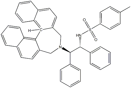 N-[(1R,2R)-2-[(11BS)-3,5-DIHYDRO-4H-DINAPHTH[2,1-C:1',2'-E]AZEPIN-4-YL]-1,2-DIPHENYLETHYL]-4-METHYL- BENZENESULFONAMIDE 结构式