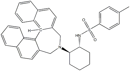 N-[(1R,2R)-2-[(11BR)-3,5-DIHYDRO-4H-DINAPHTH[2,1-C:1',2'-E]AZEPIN-4-YL]CYCLOHEXYL]-4-METHYL-BENZENESULFONAMIDE 结构式