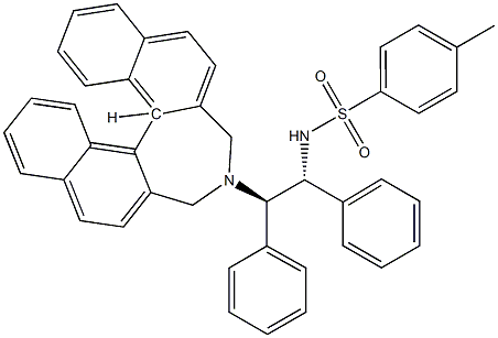 N-[(1R,2R)-2-[(11BR)-3,5-DIHYDRO-4H-DINAPHTH[2,1-C:1',2'-E]AZEPIN-4-YL]-1,2-DIPHENYLETHYL]-4-METHYL- BENZENESULFONAMIDE 结构式
