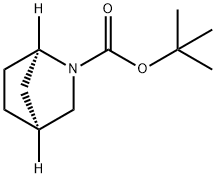 N-BOC-(1R,4S)-2-氮杂双环[2.2.1]庚烷 结构式
