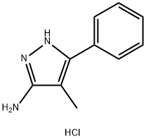 4-METHYL-5-PHENYL-2H-PYRAZOL-3-YLAMINEHYDROCHLORIDE 结构式