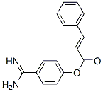 4-Amidinophenyl cinnamate 结构式