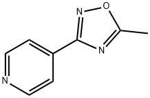 5-甲基-3-吡啶-4-基-1,2,4-噁二唑 结构式