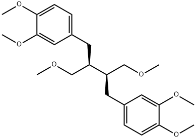 1,1'-[(2S,3S)-2,3-双(甲氧基甲基)-1,4-丁二基]双[3,4-二甲氧基苯] 结构式