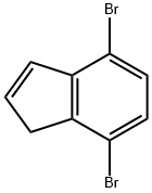 1H-Indene, 4,7-dibromo- 结构式