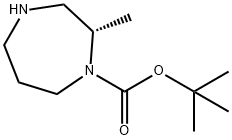 (S)-2-甲基-1,4-二氮杂-1-羧酸叔丁酯 结构式