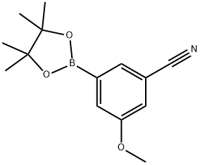 3-CYANO-5-METHOXYPHENYLBORONIC ACID, PINACOL ESTER 结构式