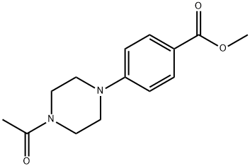 methyl 4-(4-acetylpiperazin-1-yl)benzoate 结构式
