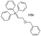 [2-(苄氧基)乙基]三苯基溴化鏻 结构式