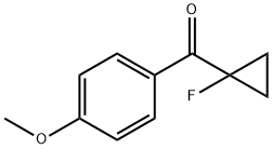 Methanone, (1-fluorocyclopropyl)(4-methoxyphenyl)- (9CI) 结构式