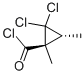 Cyclopropanecarbonyl chloride, 2,2-dichloro-1,3-dimethyl-, trans- (9CI) 结构式