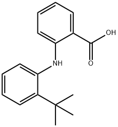 2-(2-TERT-BUTYL-PHENYLAMINO)-BENZOIC ACID 结构式