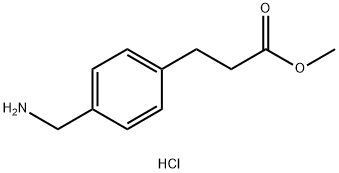 4-氨甲基-苯丙酸甲酯(HCL) 结构式