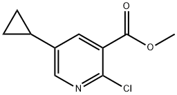 2-氯-5-环丙基烟酸甲酯 结构式