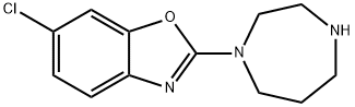 6-氯-2-(1,4-二氮杂-1-基)苯并[D]噁唑 结构式