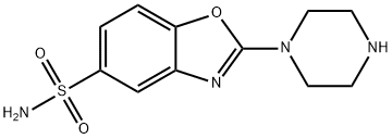 2-(哌嗪-1-基)苯并[D]噁唑-5-磺酰胺 结构式